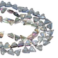 Heart Crystal perle, Kristal, Srce, pozlaćen, možete DIY, više boja za izbor, 12*10*5mm, 60računala/Strand, Prodano By Strand