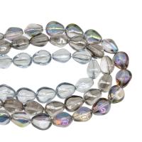 Teardrop Krystal perler, forgyldt, du kan DIY, flere farver til valg, 17*14*13mm, 50pc'er/Strand, Solgt af Strand