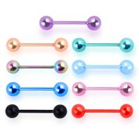 Stainless Steel Tongue Ring Zinc Alloy with 316L Stainless Steel plated Sold By Lot
