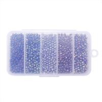 Rondelle-Krystal-Perler, Krystal, med Plastboks, Rektangel, farverig forgyldt, du kan DIY, nikkel, bly & cadmium fri, 130x70x20mm, 500pc'er/Box, Solgt af Box