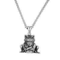 Men Sweater Chain Necklace Titanium Steel Frog plated for man Sold Per Approx 23.62 Inch Strand