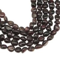 Natürlicher Granat Perlen, poliert, DIY, Fuchsia, 10x13mm, verkauft von Strang
