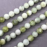 Gemstone smykker perler, Plettet + serpentin, Runde, poleret, forskellig størrelse for valg, Solgt Per Ca. 15 inch Strand