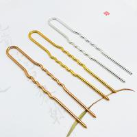 Hair Stick Findings Brass plated DIY nickel lead & cadmium free 100mm Sold By PC