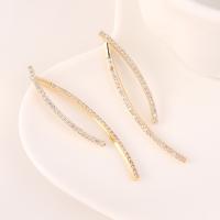 Cubic Zirconia Micro Pave Brass Earring with Cubic Zirconia durable & fashion jewelry Sold By Pair
