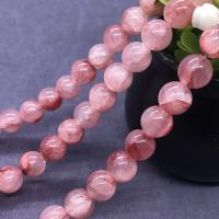 Jade korálky, Persian Jade, Kolo, lesklý, různé velikosti pro výběr, růžový, Prodáno za Cca 15 inch Strand