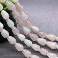 Natürliche Rosenquarz Perlen, Tropfen, poliert, verschiedene Größen vorhanden, verkauft per ca. 15.7 ZollInch Strang