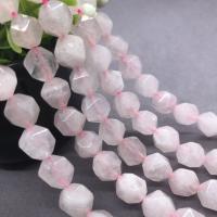 Natural Rose Quartz Beads polished & faceted Sold Per Approx 15 Inch Strand