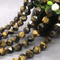 Natural Tiger Eye Beads polished & faceted Sold Per Approx 15 Inch Strand