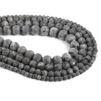 Labradorite perle, Krug, možete DIY & različite veličine za izbor & mat, Prodano Per Približno 42 cm Strand