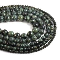 Gemstone Jewelry Beads Kambaba Jasper Round DIY green Sold By Strand