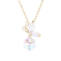Cubic Zircon Micro Pave Brass Necklace with Cubic Zirconia fashion jewelry Sold By Strand