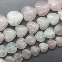 Rose Quartz Beads Heart polished Sold By Strand
