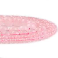 Natürliche Rosenquarz Perlen, rund, DIY & verschiedene Größen vorhanden, Rosa, verkauft von Strang