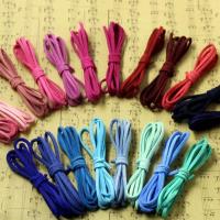 Шерстяные веревки, Вельвет, DIY, Много цветов для выбора, 2.60x1.50mm, длина Приблизительно 1 м, 100м/сумка, продается сумка