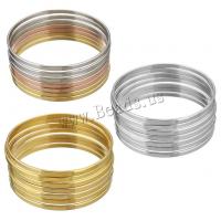 Stainless Steel Bangle Set plated fashion jewelry & for woman Sold By Set