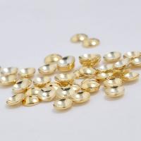 Brass Bead Cap gold color plated DIY nickel lead & cadmium free Sold By Bag