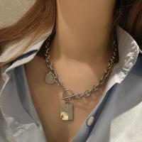 Titanstahl Halskette, Modeschmuck & unisex, Silberfarbe, 45CM, verkauft von Strang
