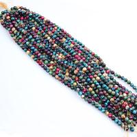 Tiger Eye pärlor, Rund, polerad, DIY & olika storlek för val, flerfärgad, Säljs av Strand
