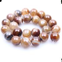 Natural Coffee Agate Beads Round polished DIY coffee color 16mm Sold By Strand