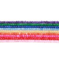 chalcedony Helmi, Abacus, kiiltävä, kasvot, enemmän värejä valinta, 2x4mm, N. 150PC/Strand, Myymät Strand