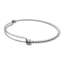 Stainless Steel Bangle polished Adjustable & Unisex Sold By Lot