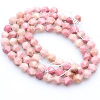 Rhodonite Beads, poleret, du kan DIY & forskellig størrelse for valg & facetteret, lyserød, Solgt af Strand