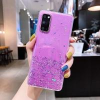 Mobile Phone Cases TPU with Sequins Rectangle epoxy gel durable Sold By PC