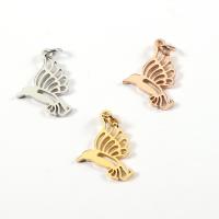Stainless Steel Pendants Bird plated DIY Sold By Lot