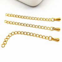 Stainless Steel Extender Chain plated durable gold Sold By Lot