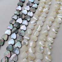 Prirodni Slatkovodni Shell perle, Školjka, Srce, možete DIY, više boja za izbor, 12-13mm, 35računala/Strand, Prodano By Strand