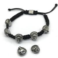 Stainless Steel Beads Lion Sold By PC
