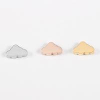 Stainless Steel Beads Cloud plated DIY Sold By Lot