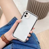 Mobile Phone Cases TPU with PC plastic Rectangle transparent Sold By PC