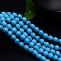 Perline in turchese, turchese naturale, Cerchio, lucido, DIY & formato differente per scelta, blu, Venduto da filo