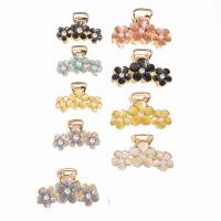Hair Claw Clips Zinc Alloy with Plastic Pearl plated fashion jewelry & enamel Sold By PC