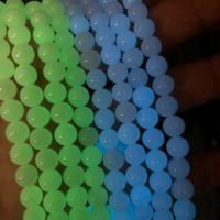 Night-Light Stone Beads, Round, more colors for choice, 6mm, 63PCs/Strand, Sold Per 6 mm Strand