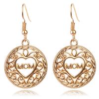Zinc Alloy Drop Earrings fashion jewelry golden Sold By Pair