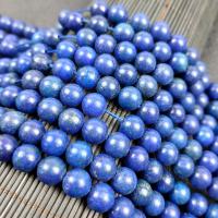 Lapislazuli Perlen, Lapislazuli Phönix, rund, poliert, DIY & verschiedene Größen vorhanden, blau, verkauft von Strang