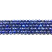 Lapislazuli Perlen, rund, poliert, DIY & verschiedene Größen vorhanden, blau, verkauft von Strang