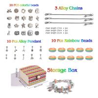 Plastic Bracelet Kit plated fashion jewelry & for woman 17/19/21cm Sold By Set