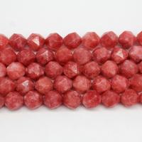 Rhodonite Beads, poleret, du kan DIY & forskellig størrelse for valg & facetteret, rød, Solgt af Strand
