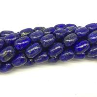 Natural Lapis Lazuli Beads Drum polished DIY dark blue Sold By Strand