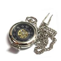 Modny zegarek kieszonkowy, Stop cynku, ze Plastik, Powlekane, bezsuwowy & dla człowieka & laminowany, dostępnych więcej kolorów, 47x16mm, sprzedane przez PC