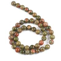 Unakite Beads, Runde, poleret, du kan DIY & forskellig størrelse for valg, Solgt af Strand