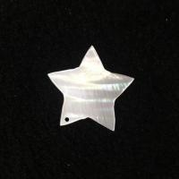 Naturliga Vit Shell Halsband, Star, mode smycken & DIY, vit,  28mm, Säljs av PC