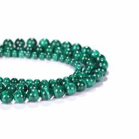 Malakit perler, Runde, poleret, du kan DIY & forskellig størrelse for valg, grøn, Solgt af Strand