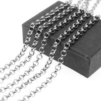 Stainless Steel Rolo Chain Round electrolyzation machine polishing Approx 50/Strand Sold By Strand
