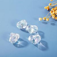 Transparent akryl perler, Heart, AB farve forgyldt, du kan DIY, 21x25mm, 200pc'er/Bag, Solgt af Bag