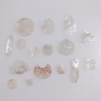 Natural White Shell Pendants DIY & hollow Sold By Bag